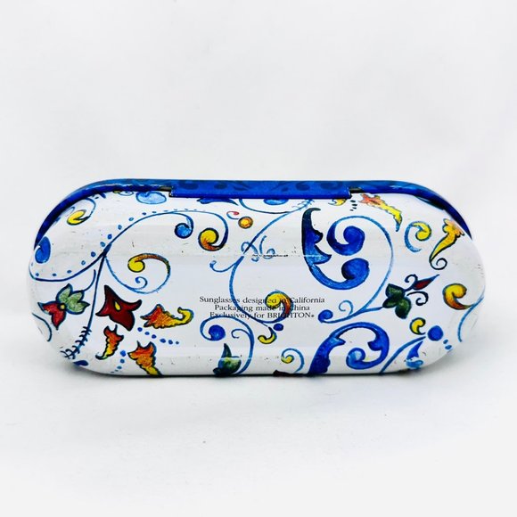 Brighton Eyeglass/Sunglass Lined Tin Blue/Yellow /White - Picture 6 of 7